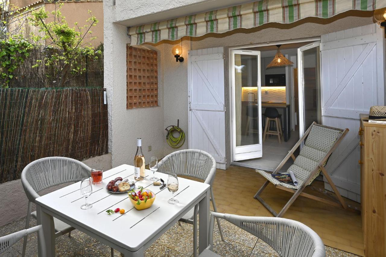 Charmant Studio 2A4 Pers Avec Jardin Et Place De Parking Situe A 5 Min A Pied De La Mer Бандоль Экстерьер фото